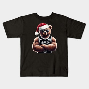 Brooklyn Nets Christmas Kids T-Shirt